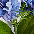 Set of 2 Artificial Real Touch Hydrangea Stems - blue