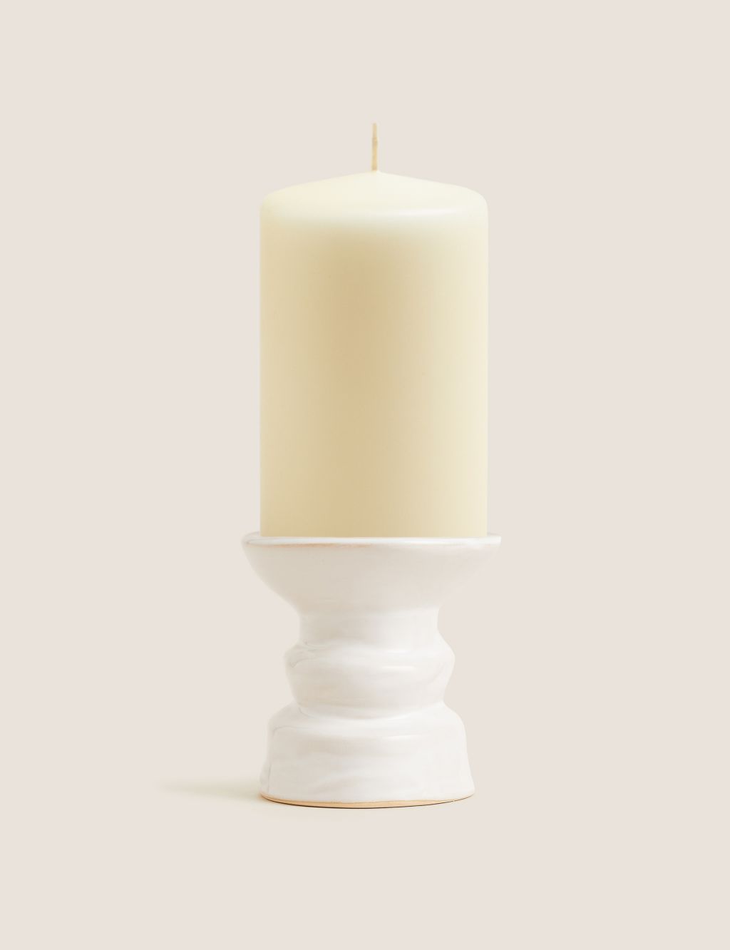 Medium Ceramic Pillar Candle Holder image 1