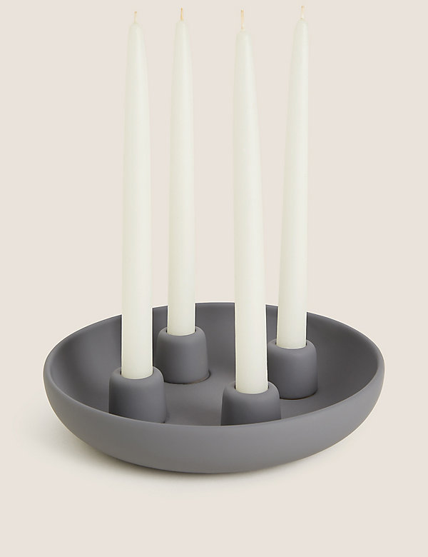 Ceramic Medium Dinner Candle Holder - QA