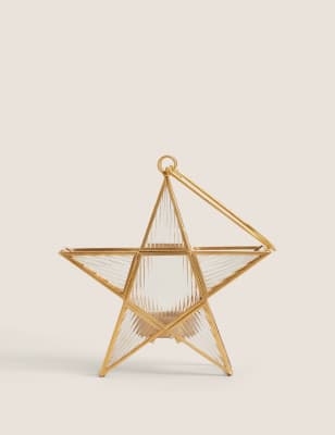 

Monroe Star Tealight Holder - Gold, Gold