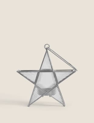 

Monroe Star Tealight Holder - Silver, Silver