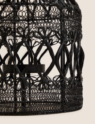 

Wirework Medium Lantern - Black, Black