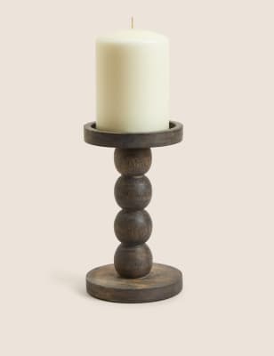 Bobbin Pillar Candle Holder - AL