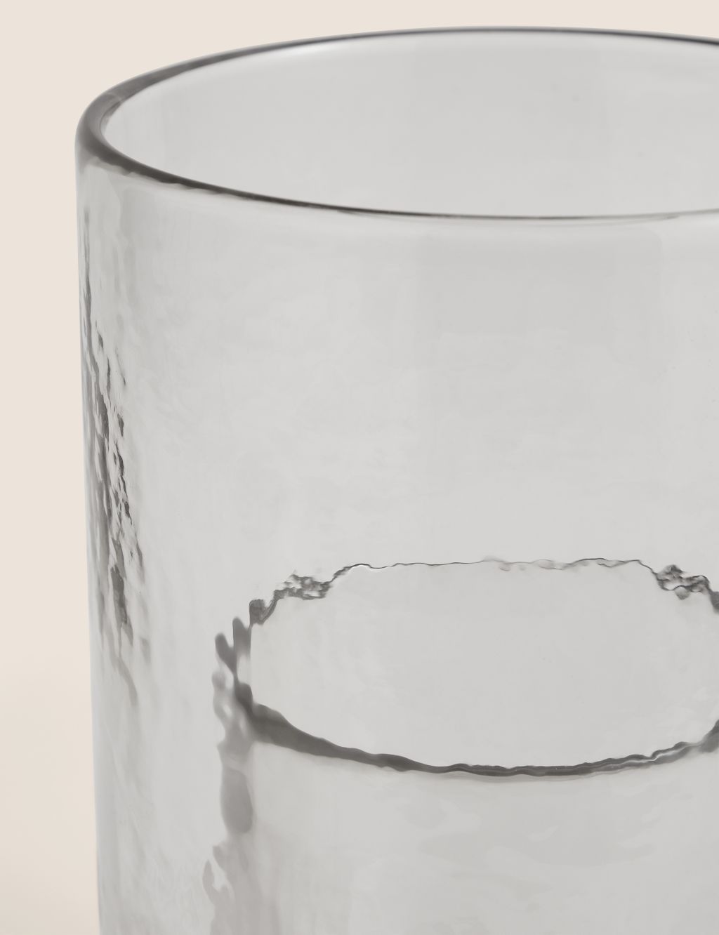 Mottled Glass Hurricane Candle Holder image 3