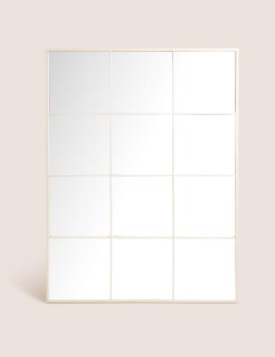 

Simple Manhattan Mirror - White, White