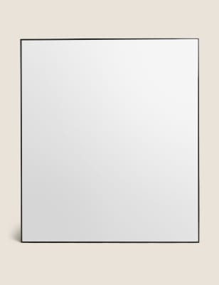 

Milan Rectangle Mirror - Black, Black