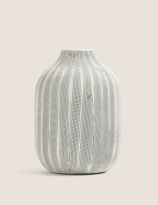Medium Linear Striped Vase