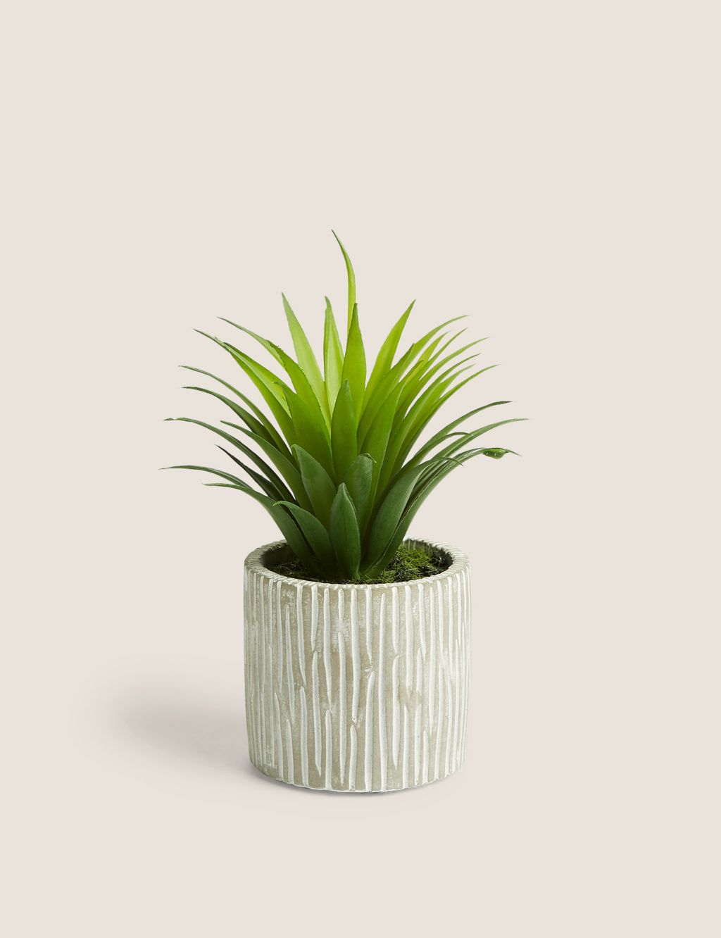Artificial Mini Aloe in Concrete Pot
