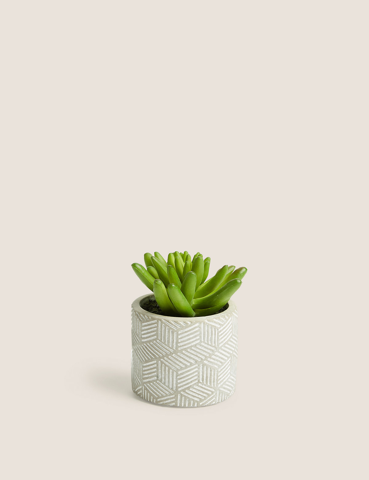 Artificial Mini Succulent in Concrete Pot