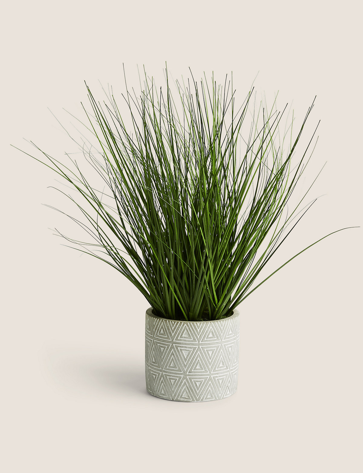 Artificial Grass in Geometric Pot