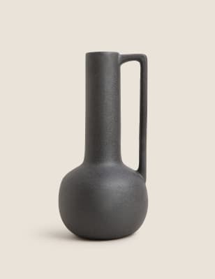 

M&S Collection Large Glazed Decorative Jug - Black, Black