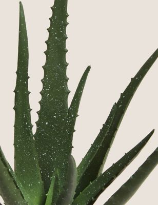 Aloe Vera Artificielle En Pot De Taille Moyenne