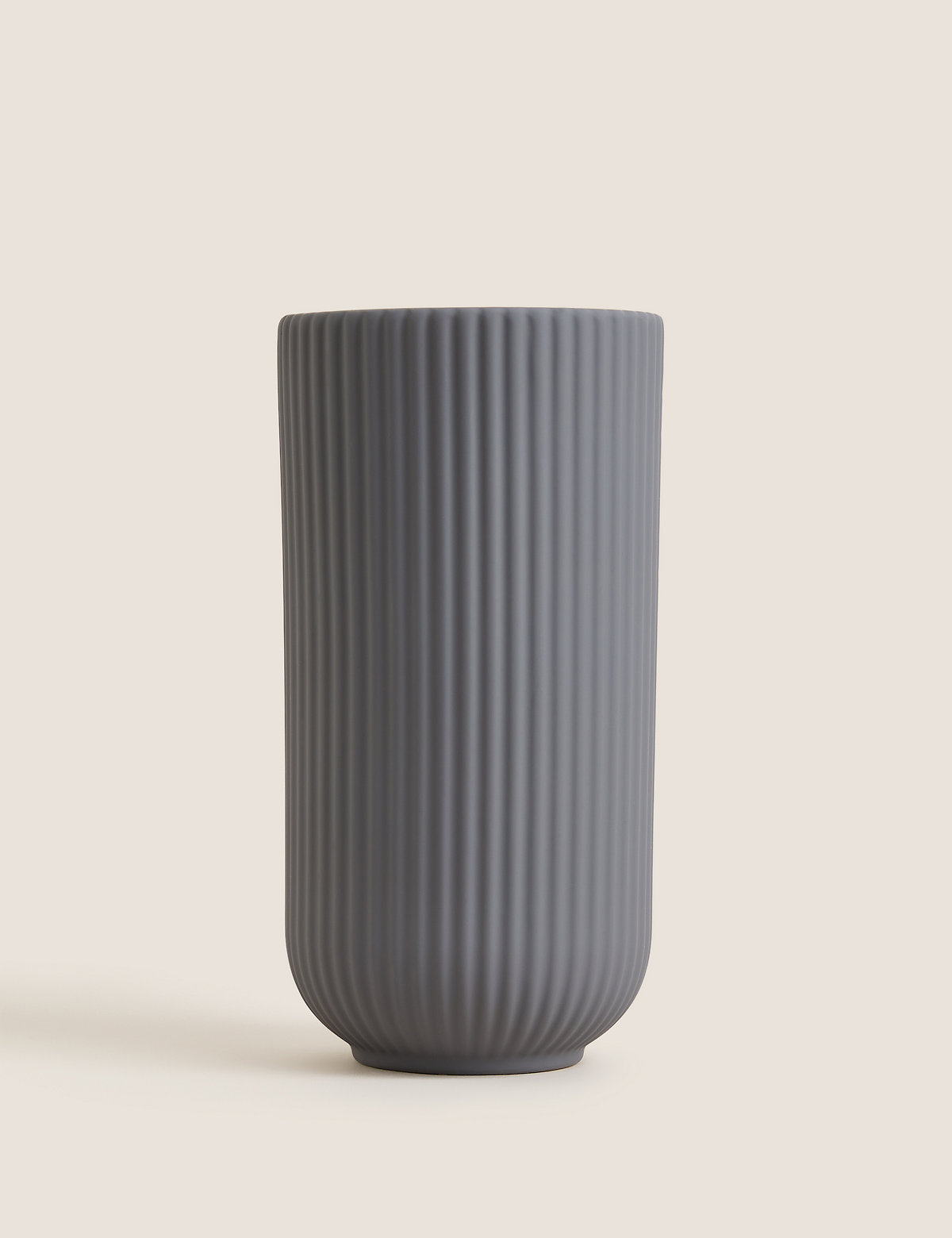 Ceramic Ridged Vase