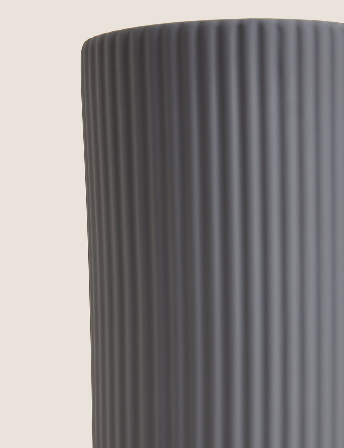 Ceramic Ridged Vase