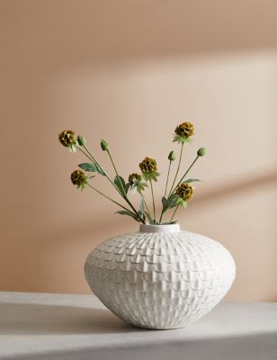 Medium Scalloped Textured Vase