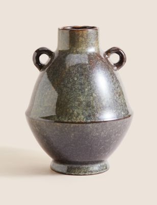 Large Reactive Glaze Ceramic Vase