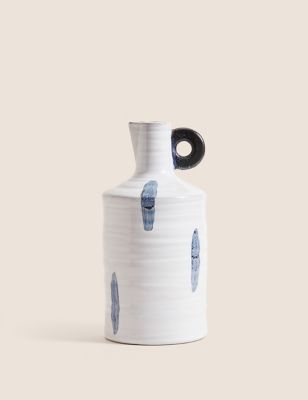 Painted Glaze Ceramic Bottle Vase