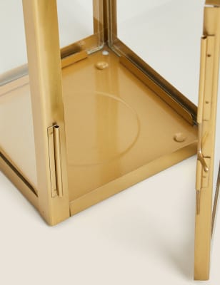 

Metal Small Lantern - Gold, Gold