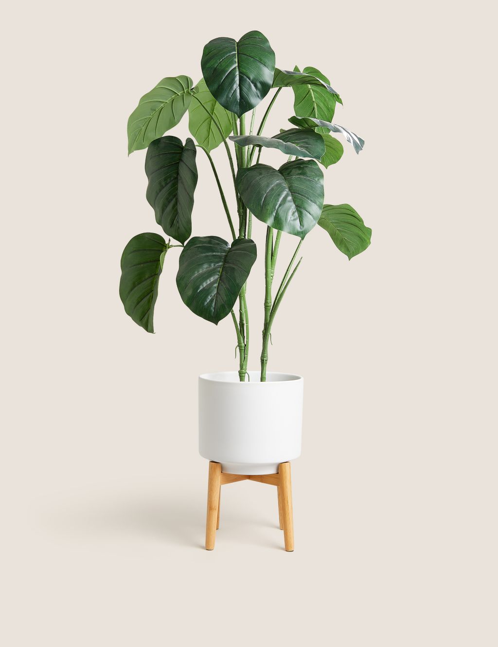 Large Ceramic Planter with Stand image 2