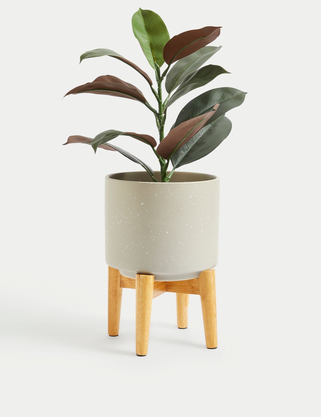 Medium Ceramic Planter with Stand image 2