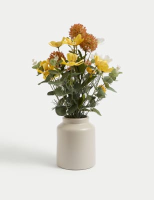 

Mixed Flower Arrangement in Ceramic Pot - Multi, Multi