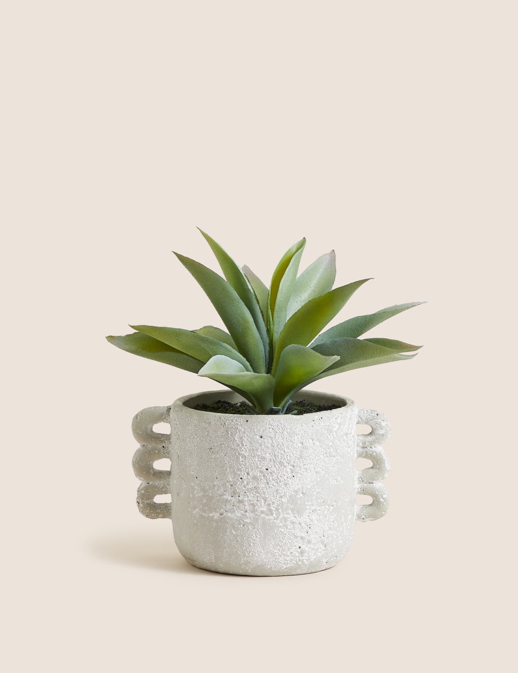 Artificial Aloe Vera Plant in Concrete Pot