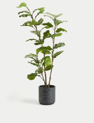 Artificial Fiddle Leaf Tree in Ceramic Pot