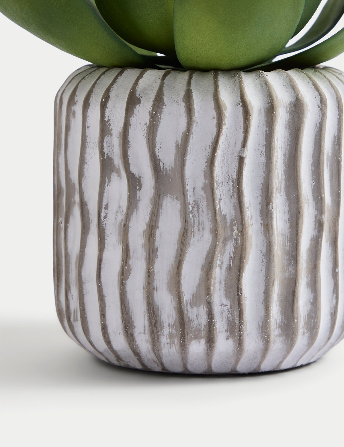 Artificial Succulent in Concrete Pot