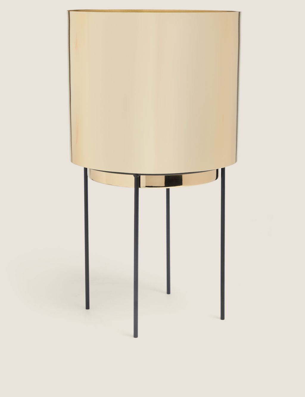 Large Gold Planter with Stand image 2