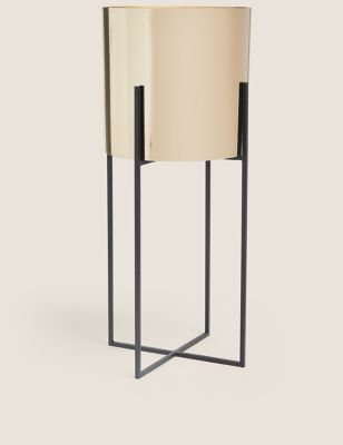 Tall Metal Planter with Stand