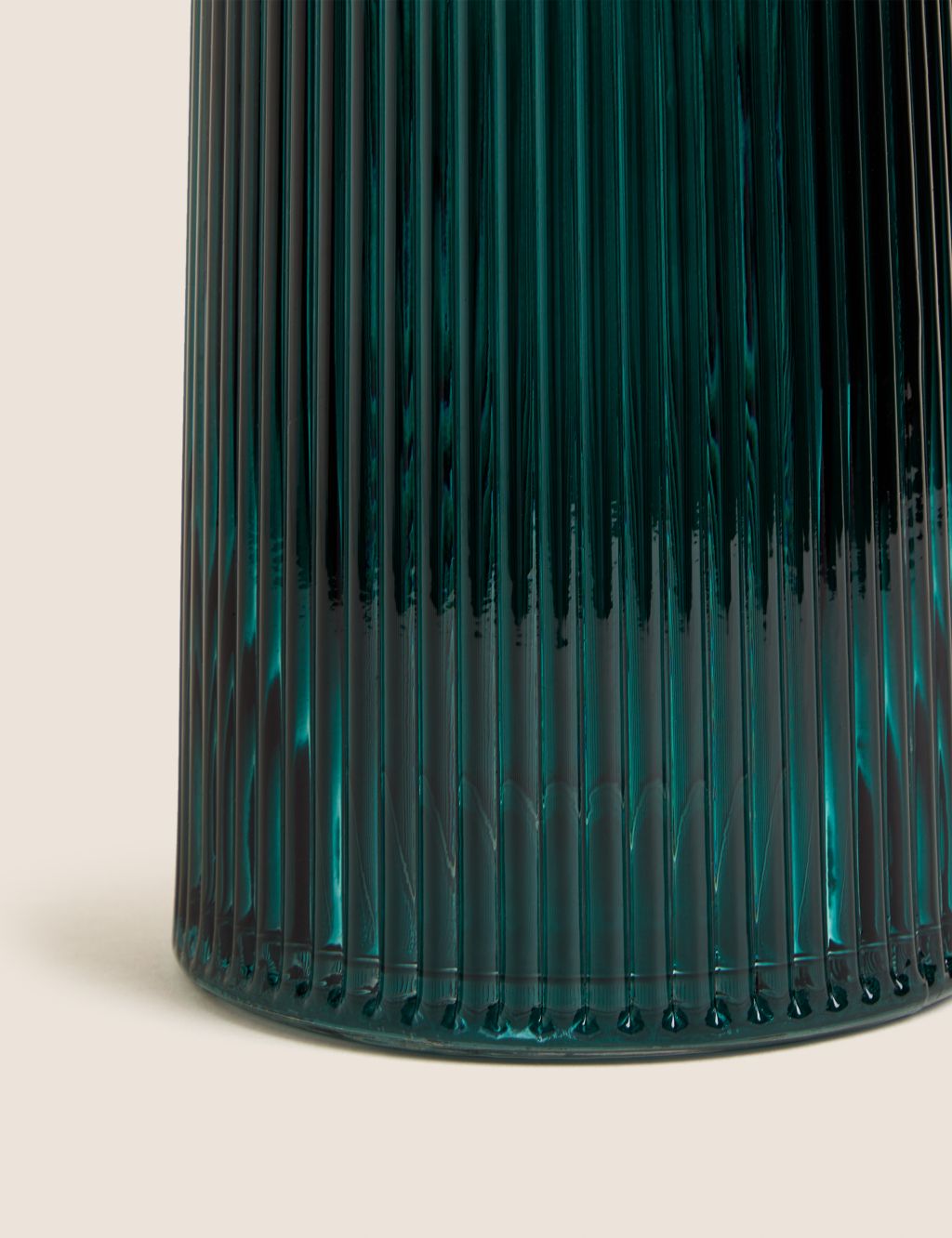 Glass Ribbed Vase image 3
