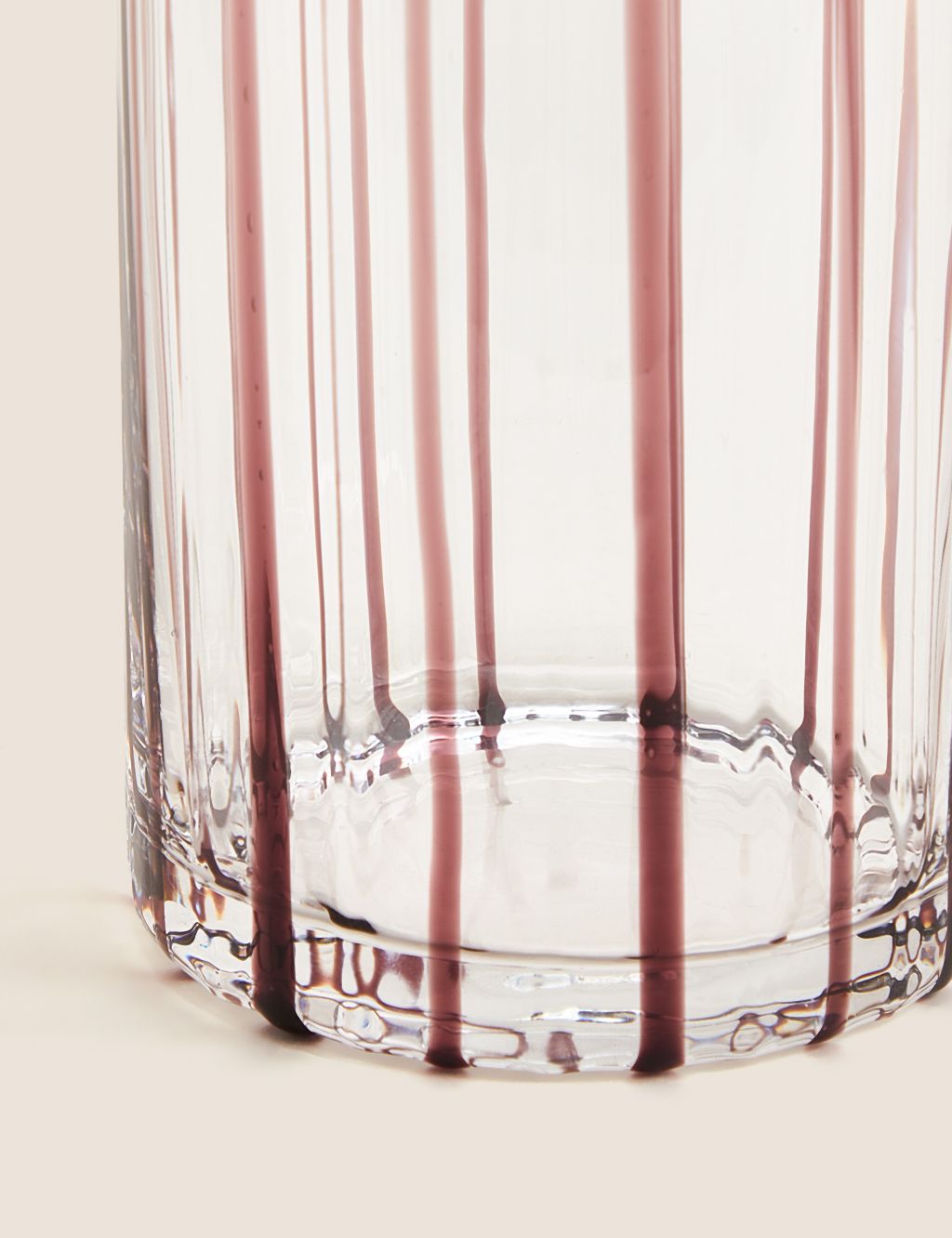 Striped Cylinder Glass Vase image 3