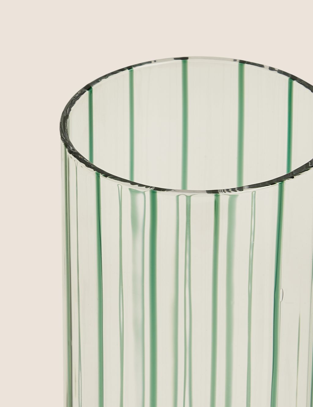 Striped Cylinder Glass Vase image 3