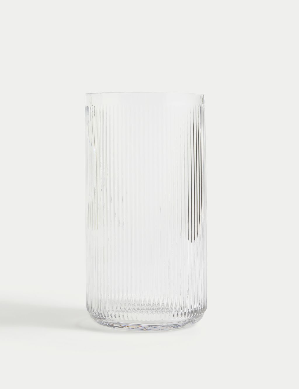 Glass Ribbed Vase image 2