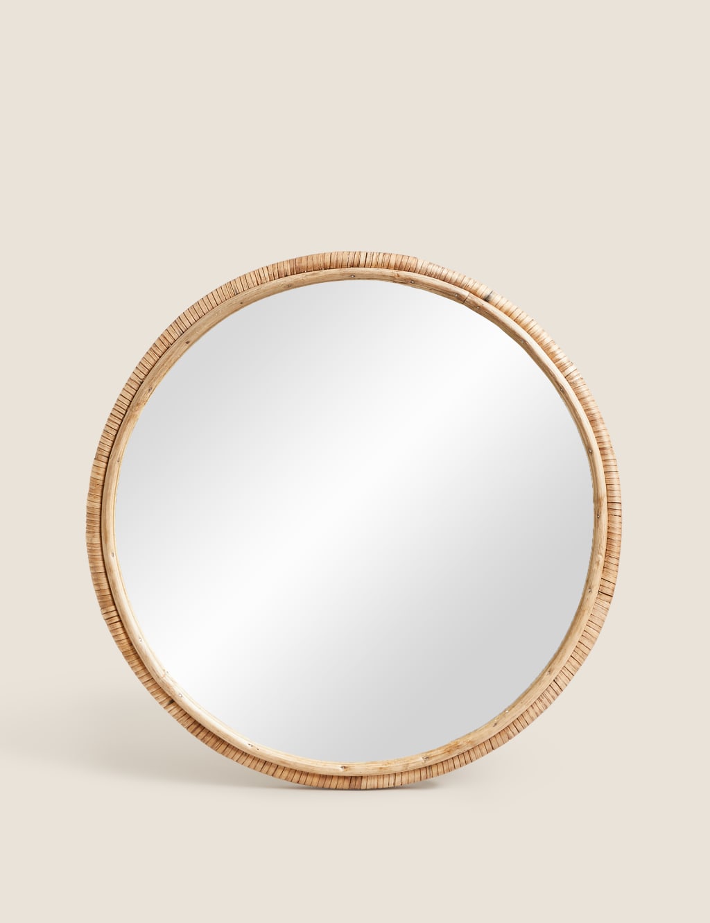 Rattan Round Hanging Wall Mirror
