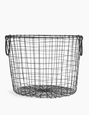 Wire Round Storage Basket M S