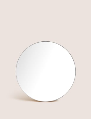 

M&S Collection Milan Small Round Mirror - Silver, Silver