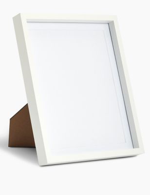 Cadre photo en bois 20 x 25 cm - Blanc