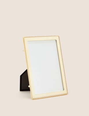 

M&S Collection Emelie Beaded Photo Frame 4x6 inch - Gold, Gold