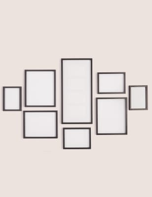 

Set of 8 Gallery Frames - Black, Black