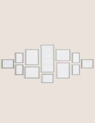 

12er-Set Galerierahmen - Grau, Grau