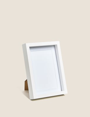 

M&S Collection Wood Photo Frame 4x6 inch - White, White