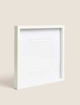 

M&S Collection Marco de madera para fotos de 15 x 15 cm - Blanco, Blanco