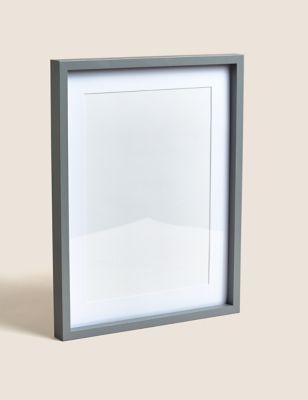 M&S Wood Photo Frame A4 - Grey, Grey,Natural Mix,White