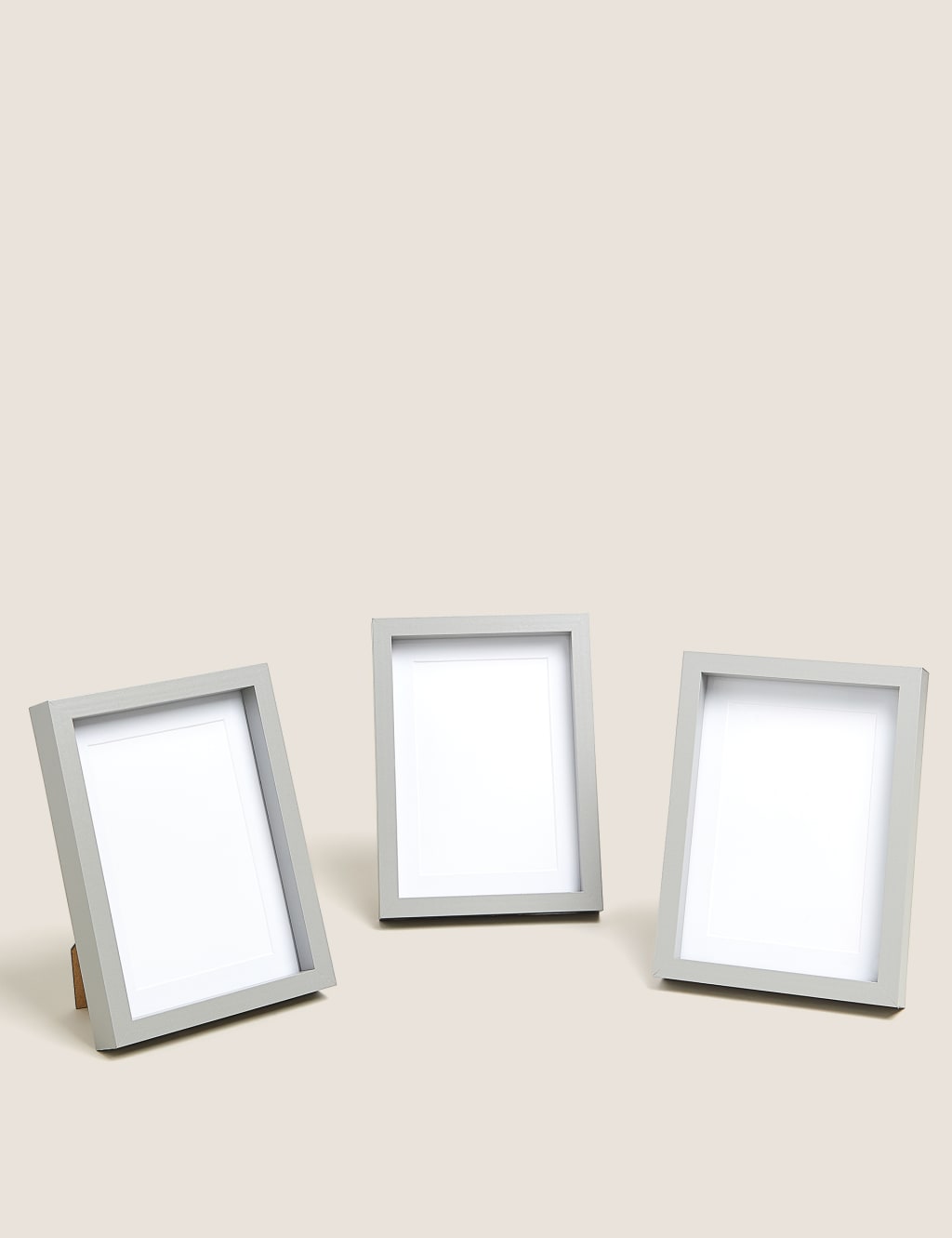 Set of 3 Wood Photo Frames 4x6 inch image 1