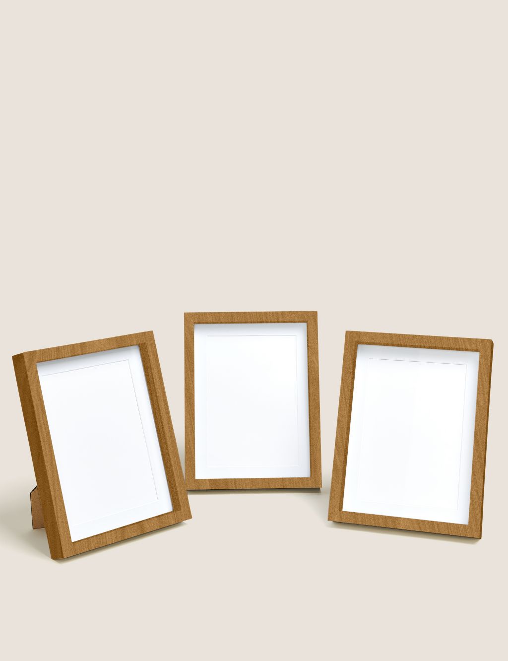 Set of 3 Wood Photo Frames 5x7 inch image 1