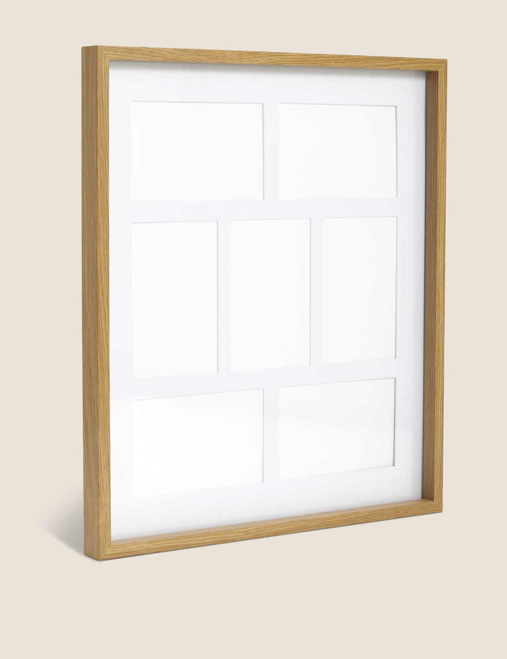 7 Aperture Wood Photo Frame 4x6 inch