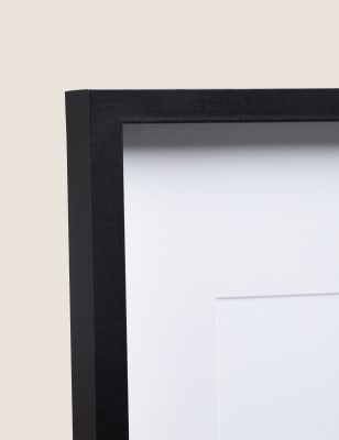 

12 Aperture Wood Photo Frame - Black, Black