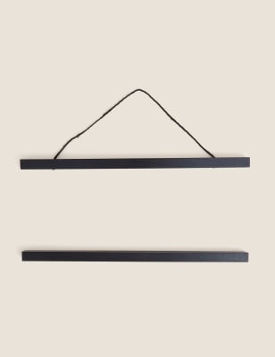 

M&S Collection Marco de madera magnético - Negro, Negro