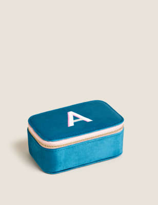 

M&S Collection Velvet Alphabet Trinket Box - Multi, Multi